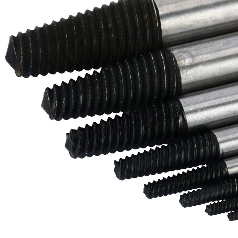 FreeTec 8pcs Water Pipe Screw Extractor Set  Damaged Screw Broken Bolt Remover Set - Image 4